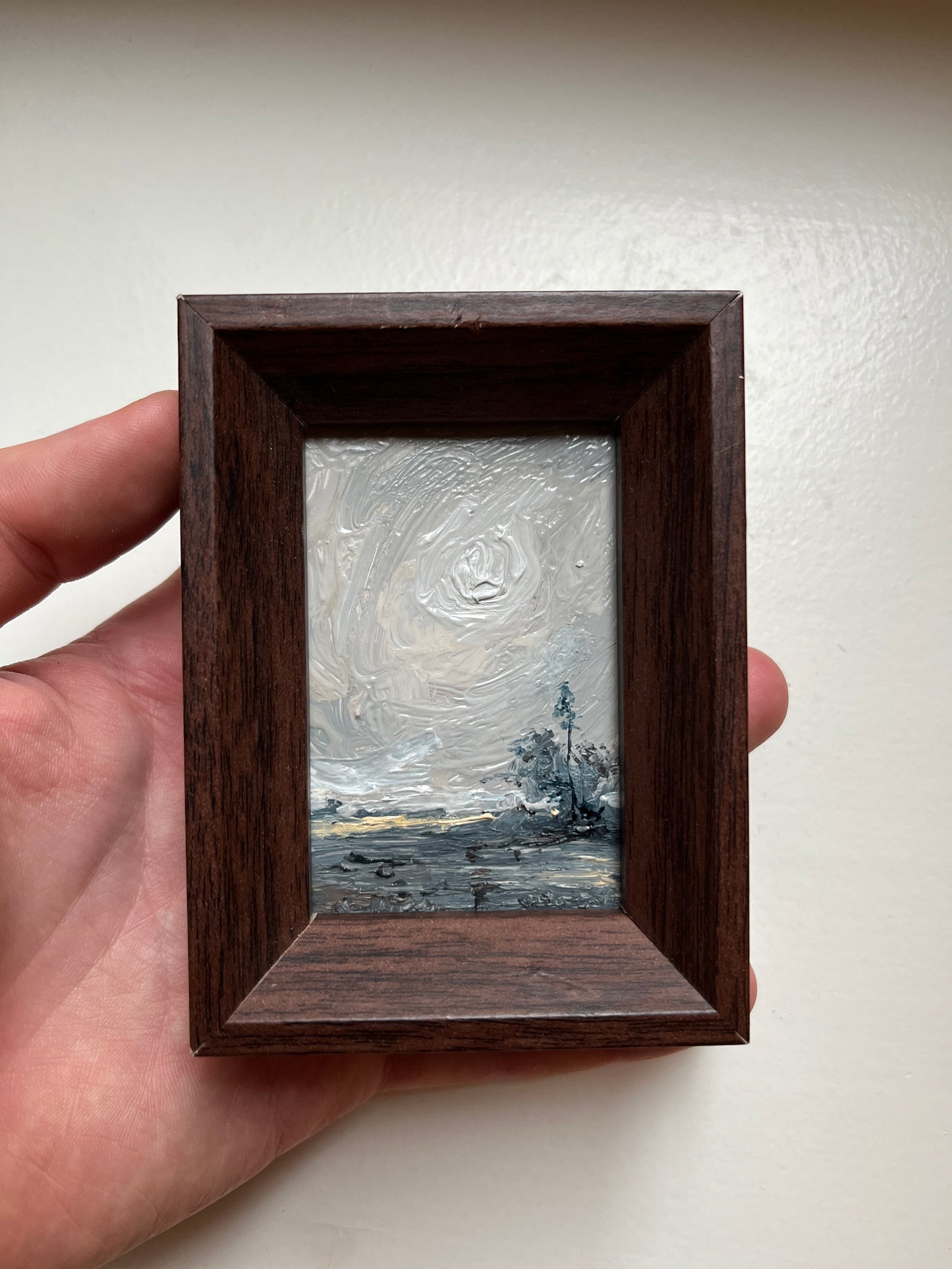 The tenderness of dew – Original Miniature painting (Only for shelf)