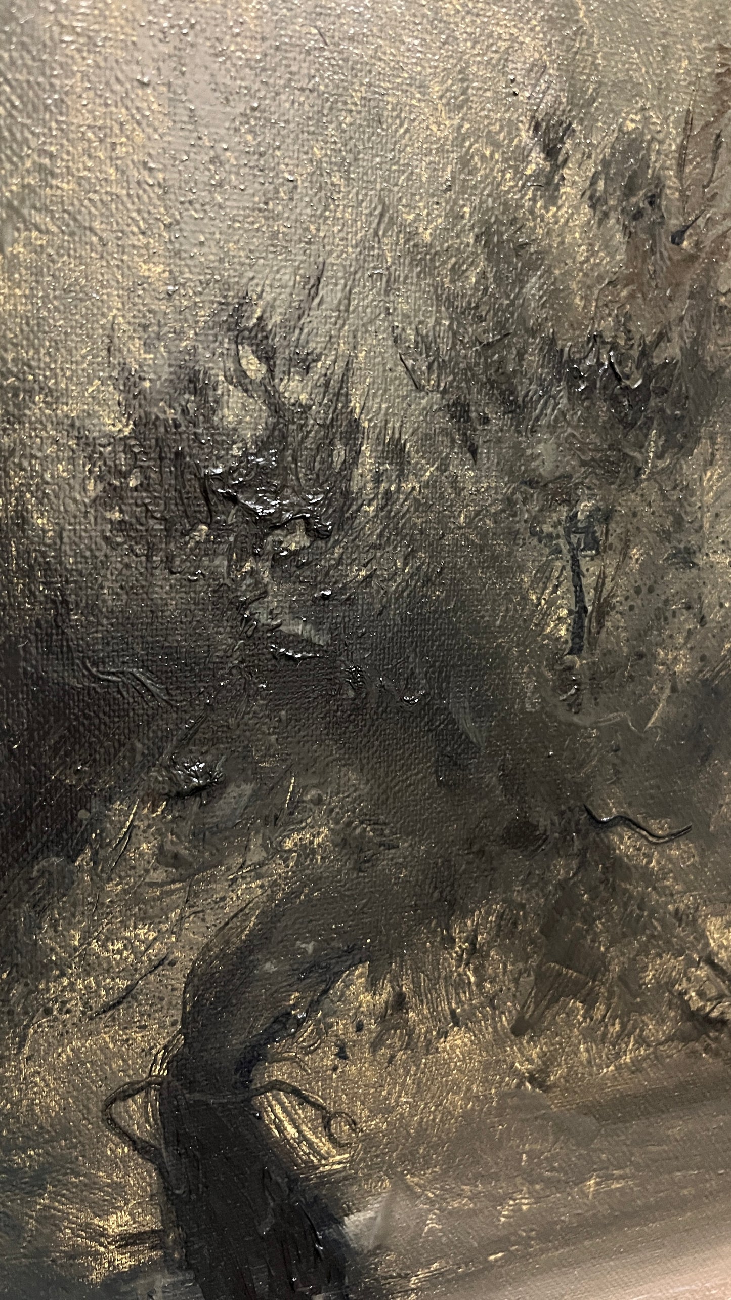 Embrace of the Moon — Original Large Oil Painting 28x40 inches