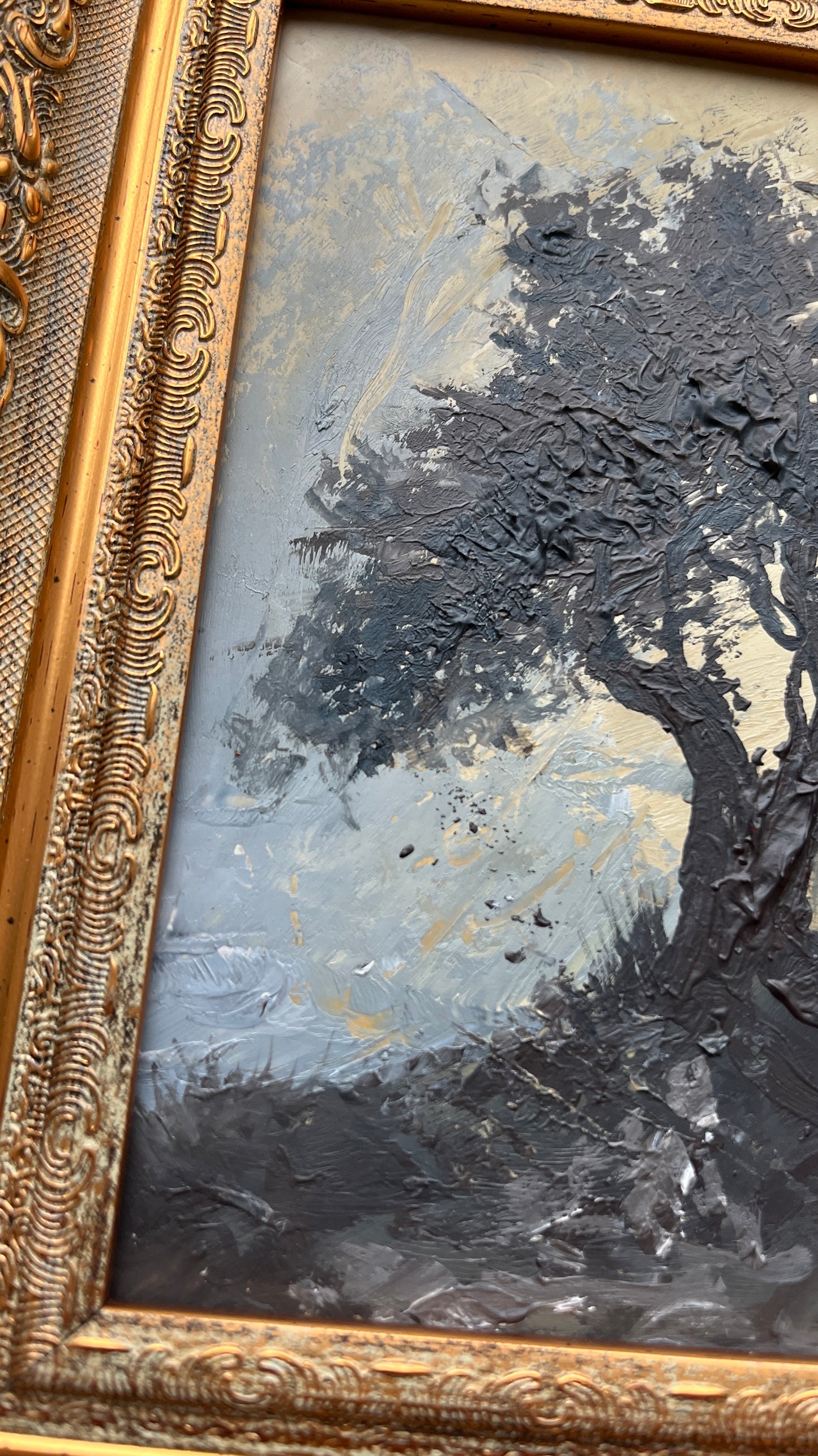 Oak tree forest Landscape - Original Oil Painting