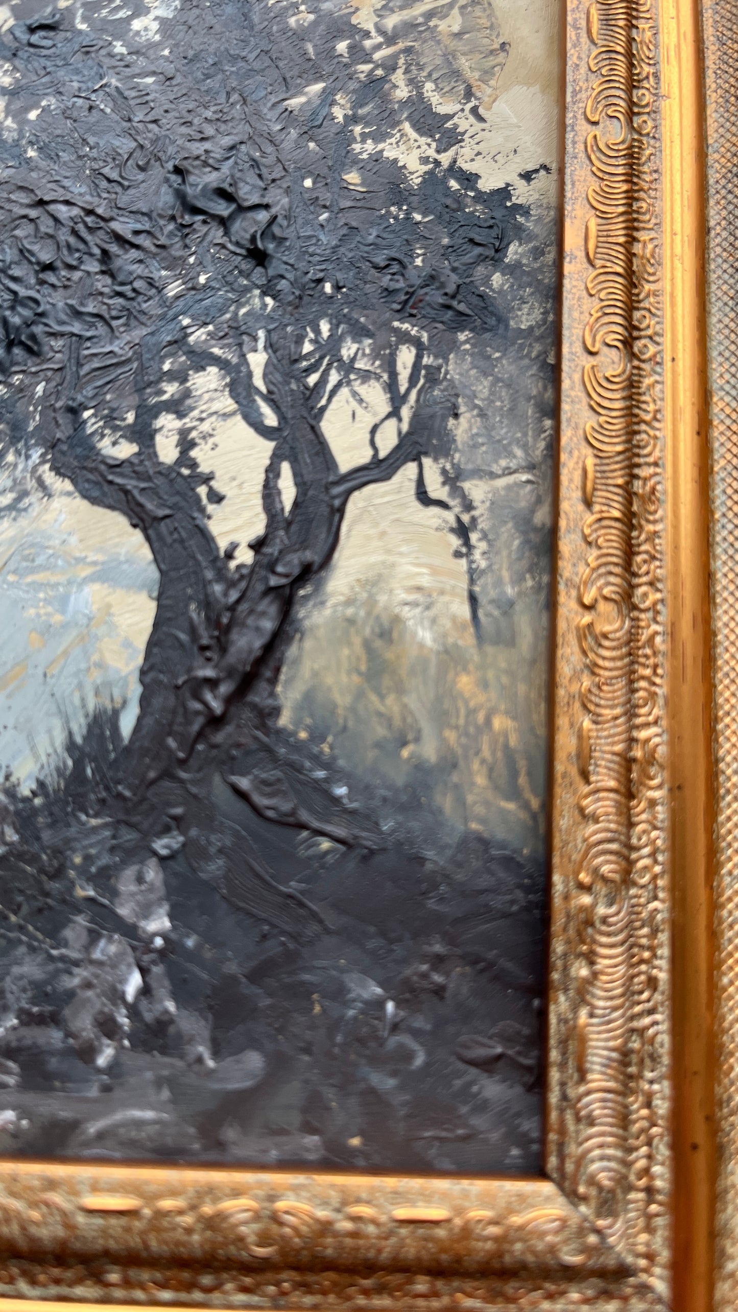 Oak tree forest Landscape - Original Oil Painting