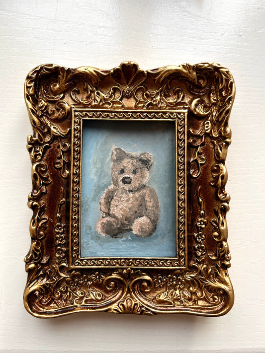 Teddy Bear  - Framed Original Painting
