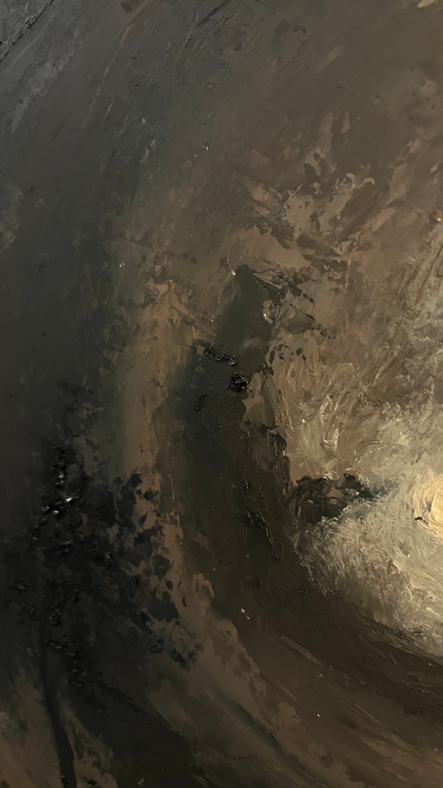 Dark forest nocturne  - Original Oil Painting: Square 12x12 inch