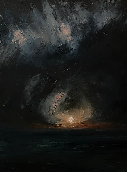 Dark immersion – Original Oil Painting 30x40 cm (12x16 inch)