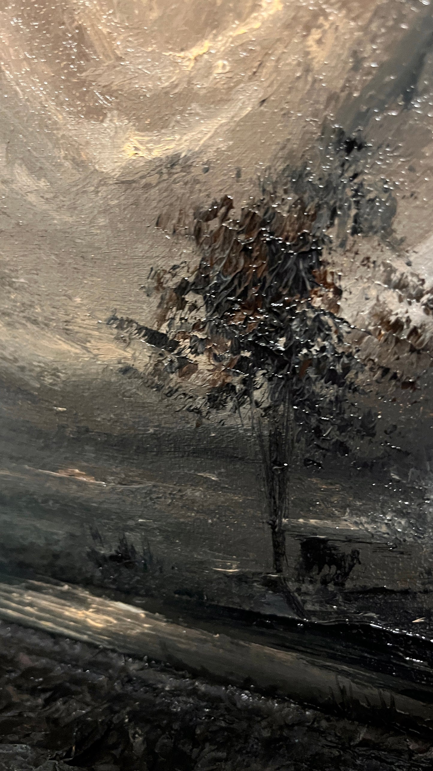 Crown of Shadows – Original Gothic Oil Painting 24x30 cm (9.4x12 in)