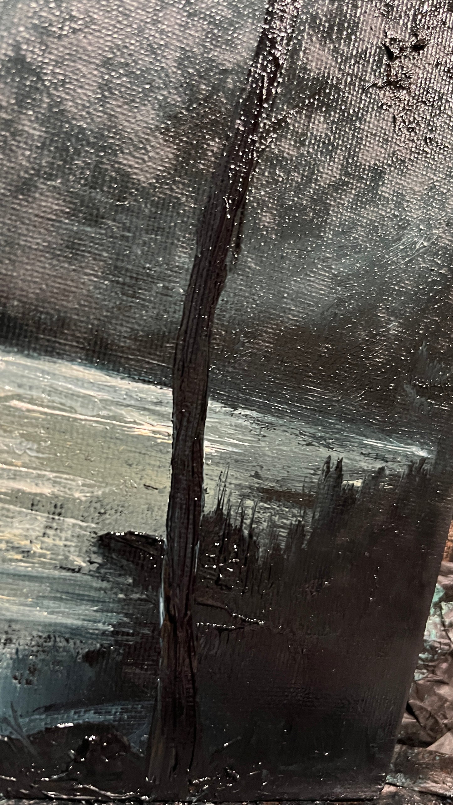 Keepers of the Silence – Original Gothic Oil Painting 24x30 cm (9.4×12 in)