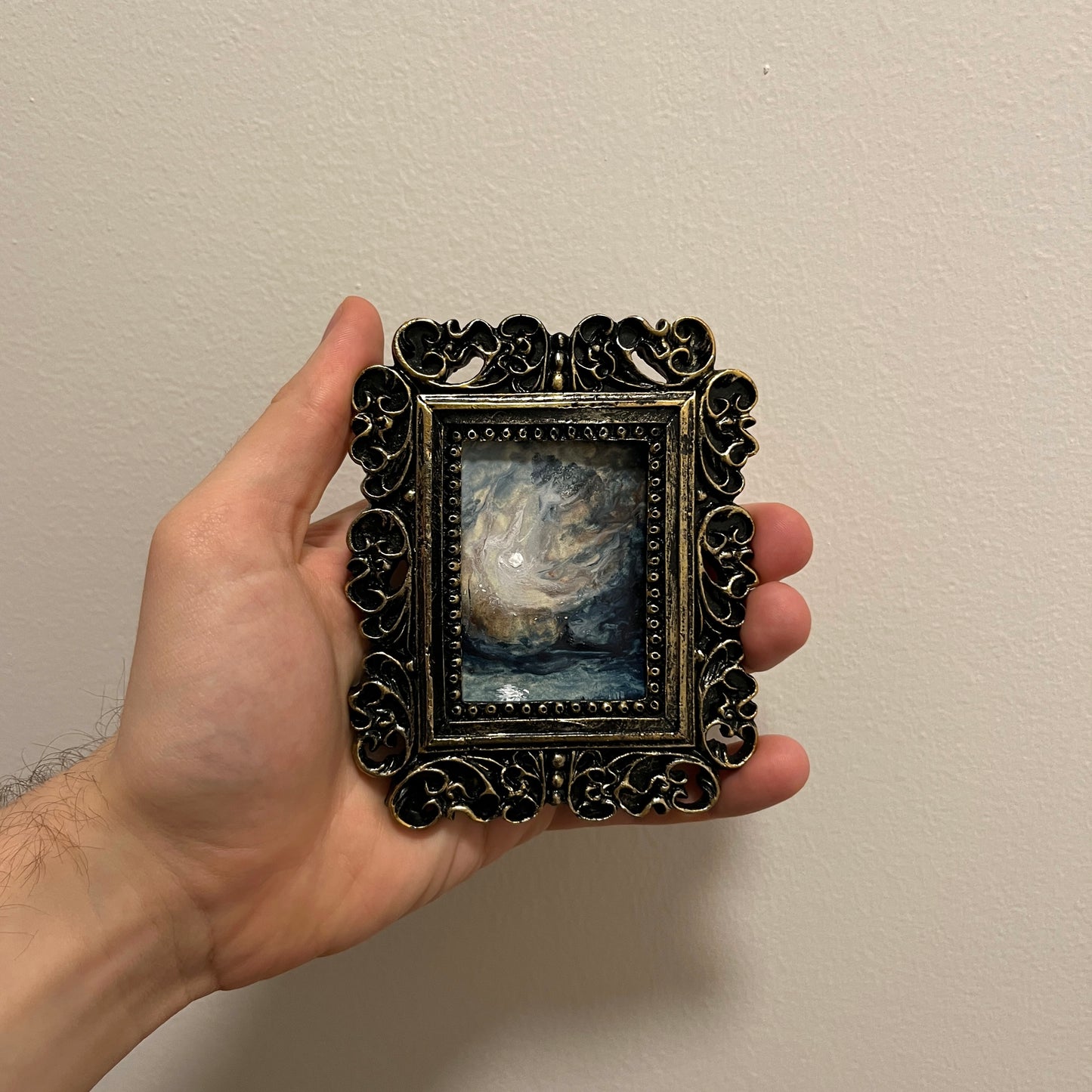 The Tempest of Light – Original Miniature Gothic Seascape
