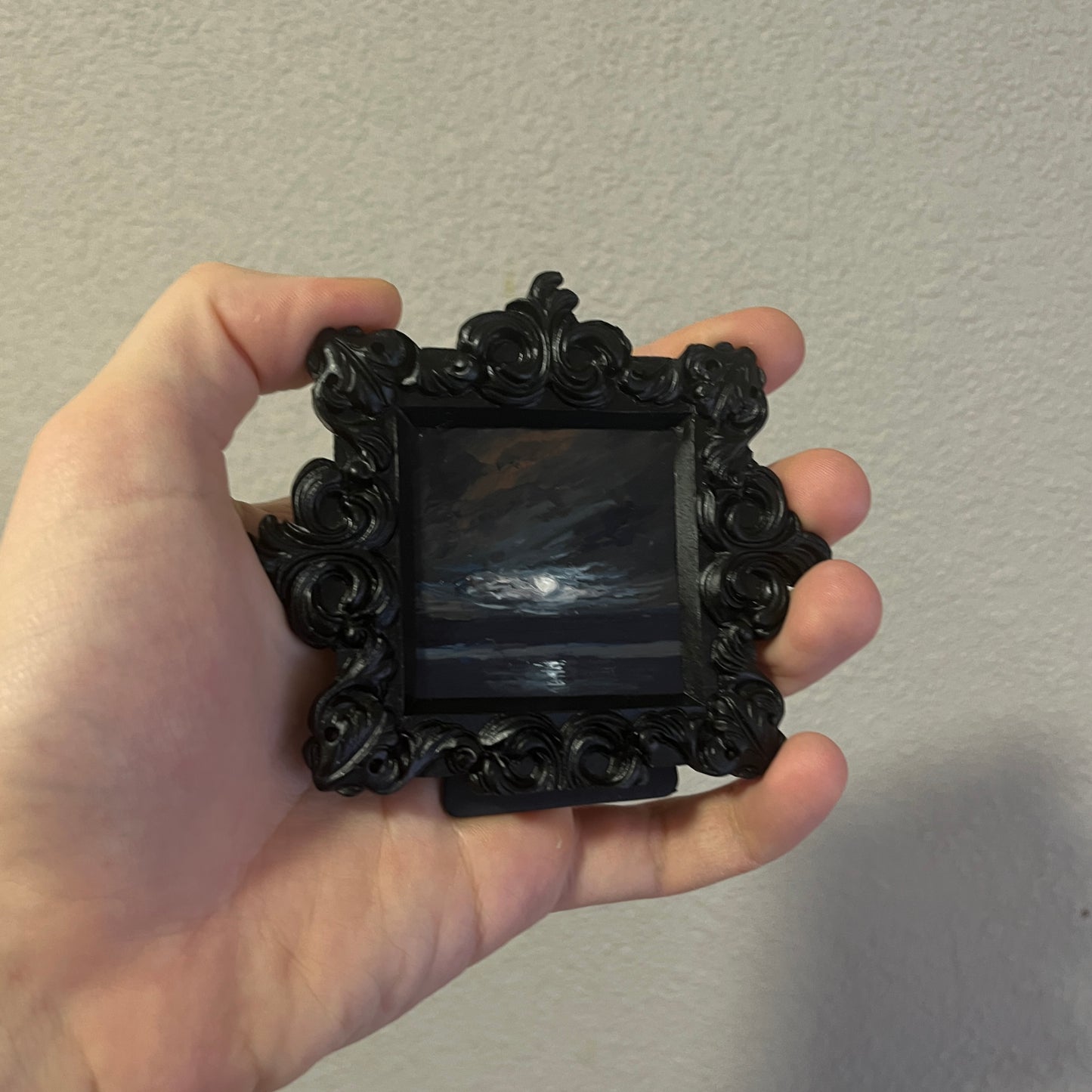 Small Framed Nocturne  - Acrylic Miniature