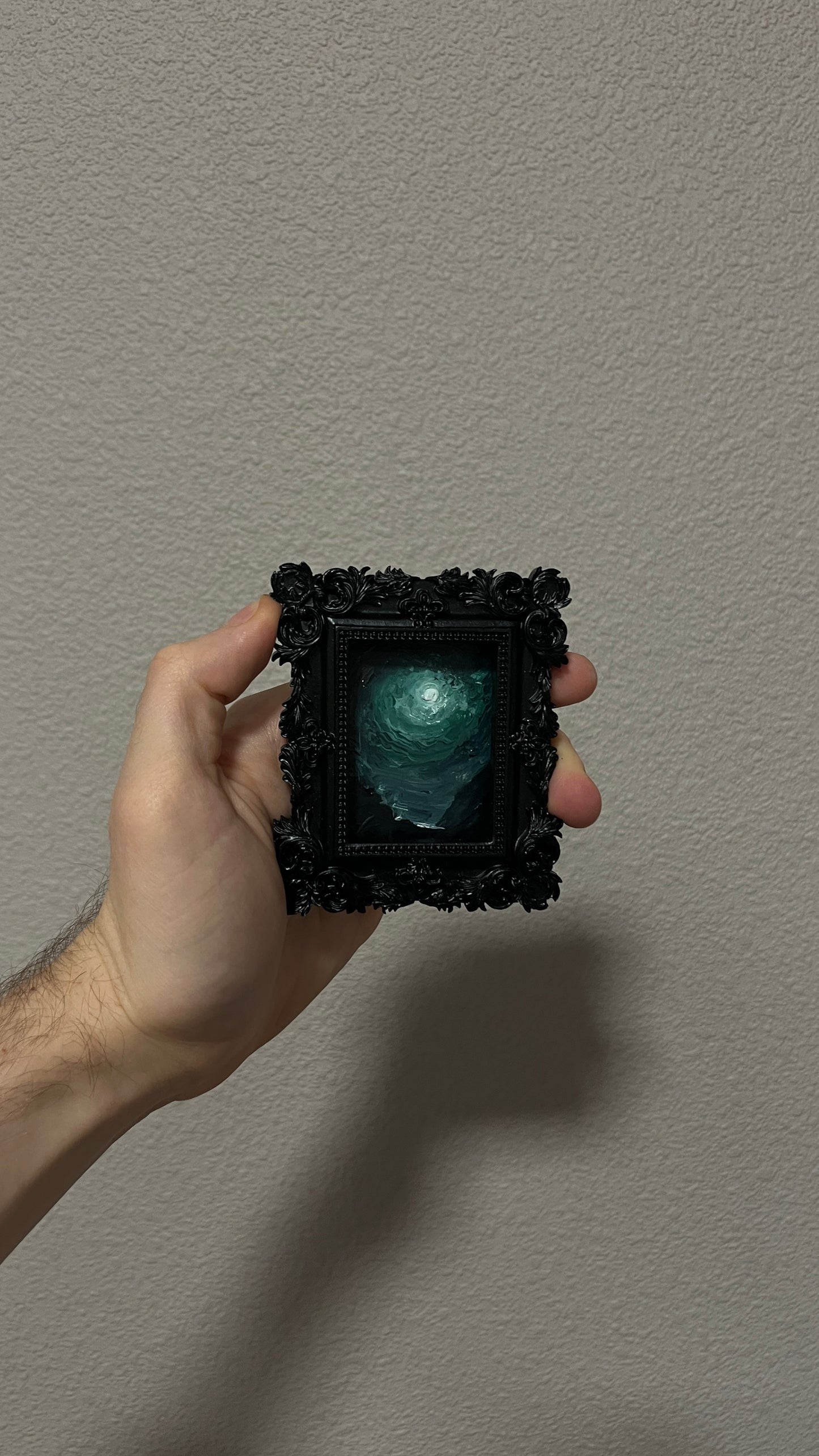 Abyssal Moonwell - Original Framed Painting