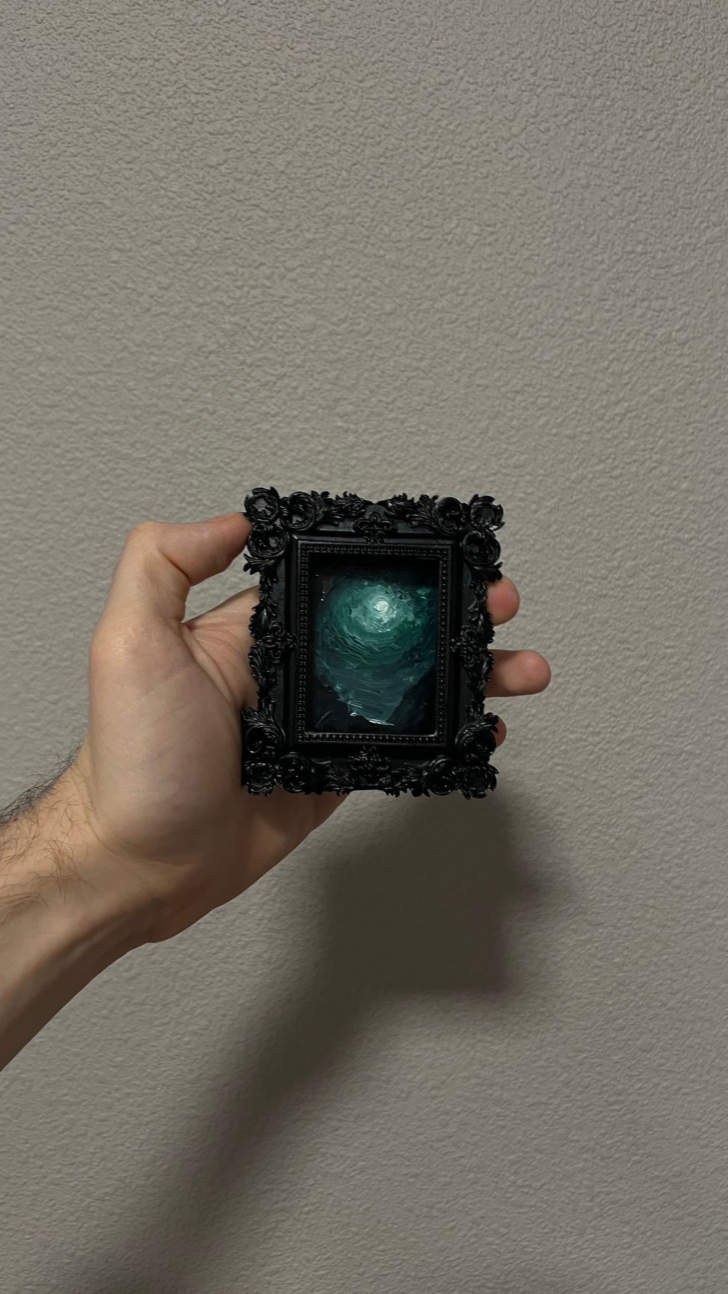 Abyssal Moonwell - Original Framed Painting