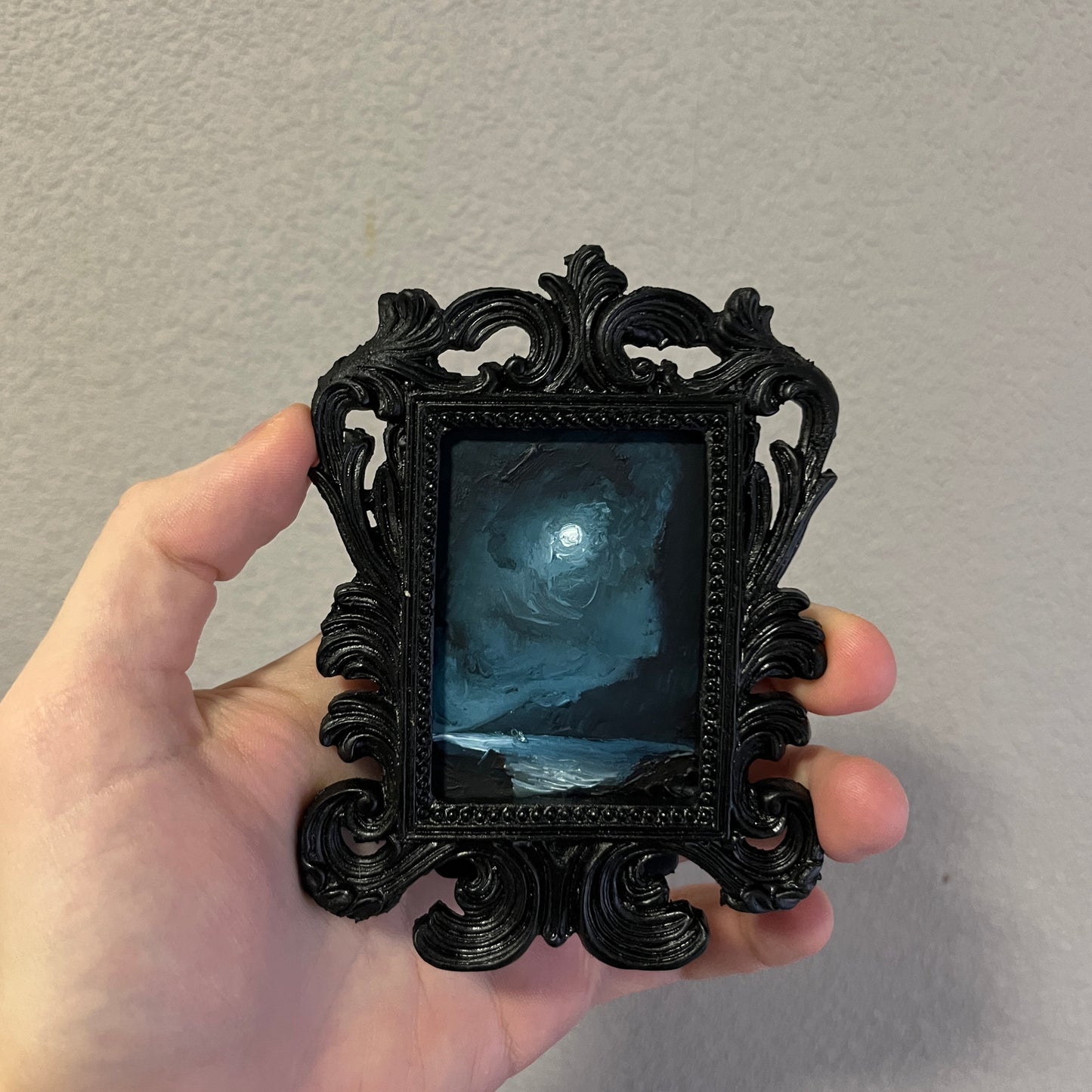 Descent Into the Abyss - Original Framed Painting