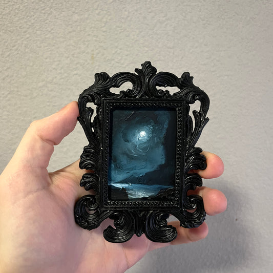 Descent Into the Abyss - Original Framed Painting