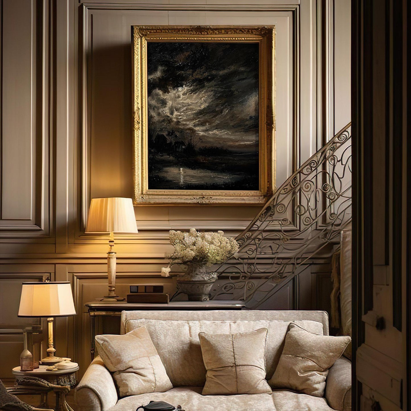 Nocturne - Original Oil Painting on Canvas 16x20 inch