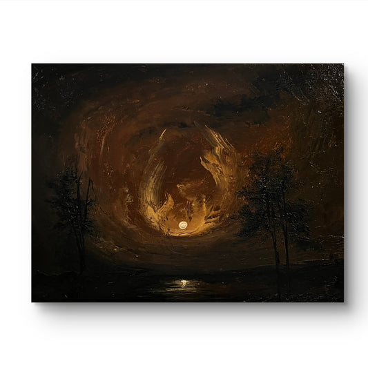 fall fine art original painting 20x16 inch