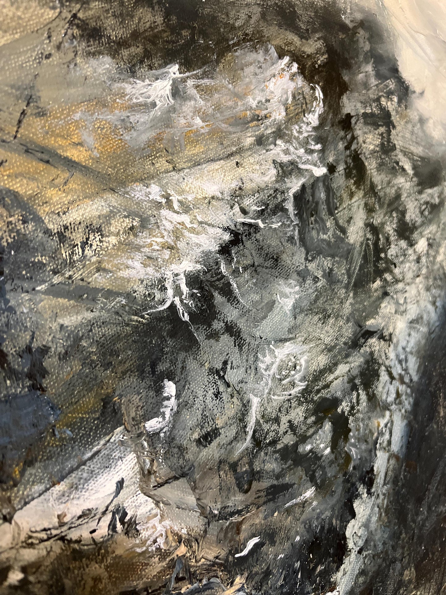 "Whispers of the Valley" - Large Mountain Valley Oil Painting(47x32 inch)