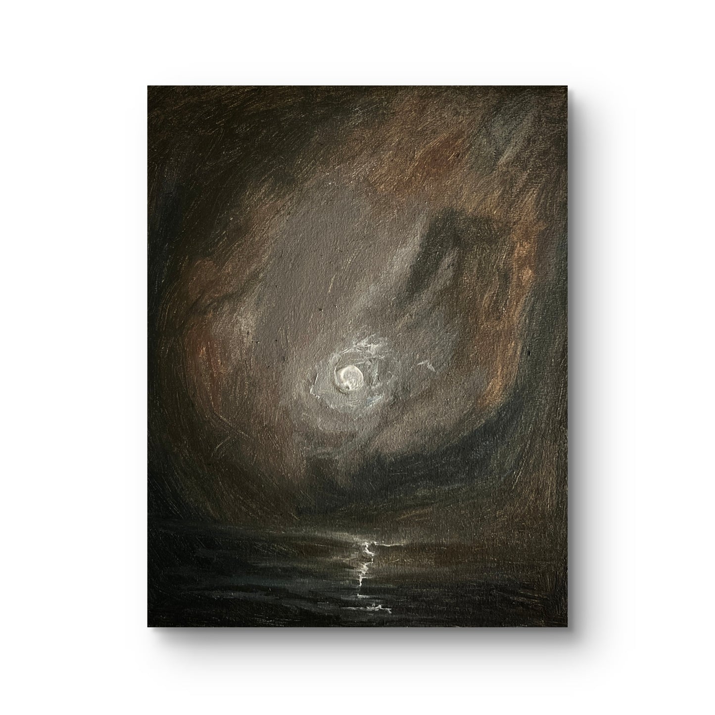Cascade – Original Gothic Oil Painting 24x30 cm (9.4×12 in)