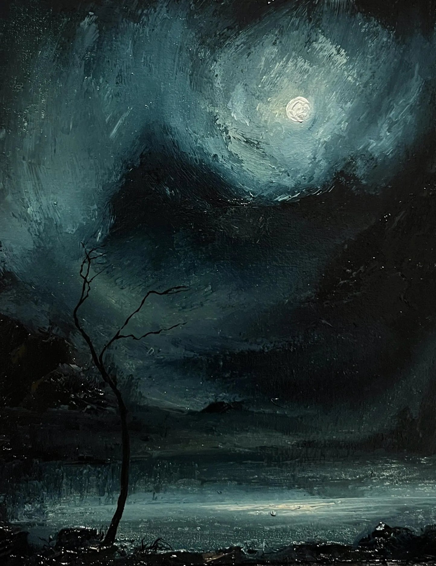Blindness – Original Oil Painting 24x30 cm (9.4×12 in)