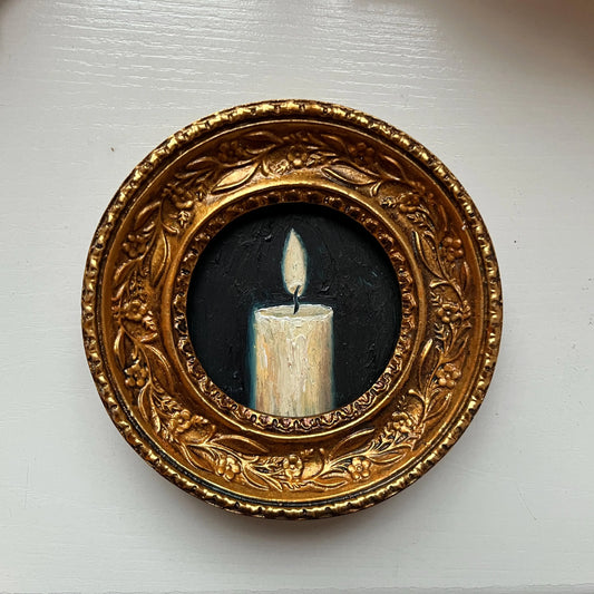 Quiet past - Framed Original Painting | Can be hung on the wall