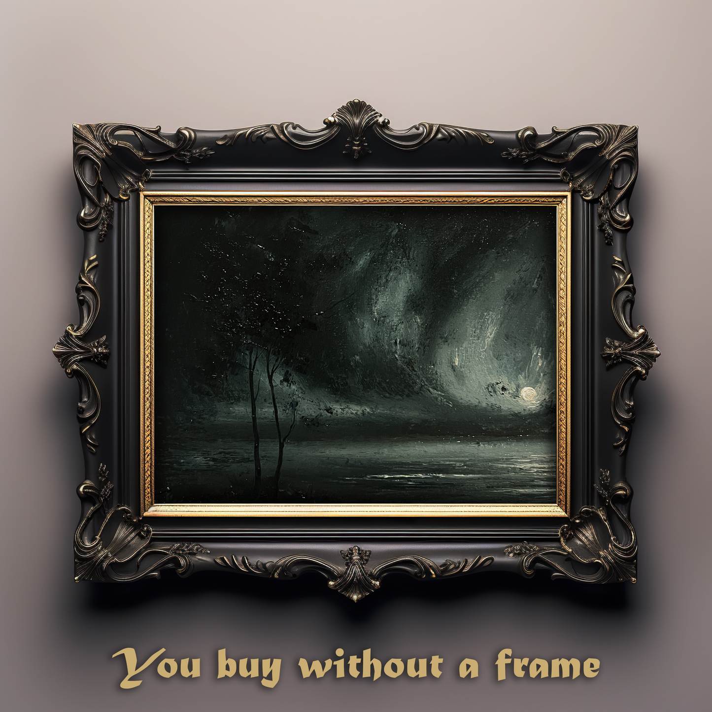 Veil of Eternity – Original Gothic Oil Painting 24x30 cm (9.4×12 in)