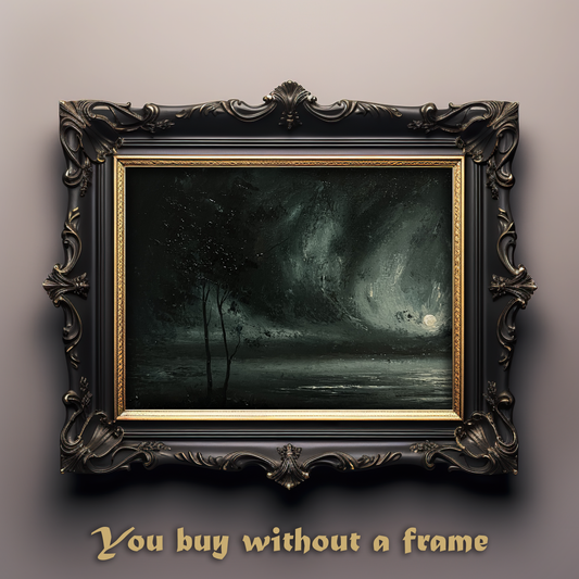 Veil of Eternity – Original Gothic Oil Painting 24x30 cm (9.4×12 in)