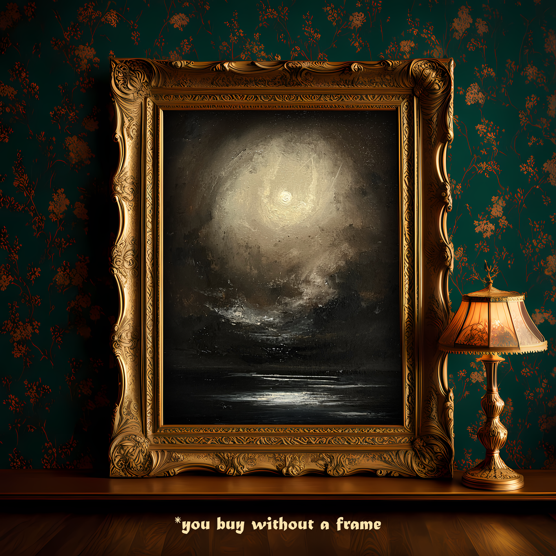 Crown of Light – Original Gothic Oil Painting 24x30 cm (9.4×12 in